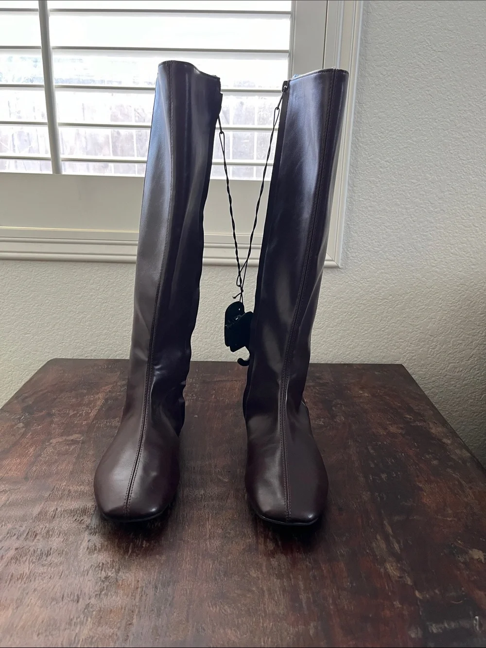 Time and Tru dark maroon  Zip Riding Boots